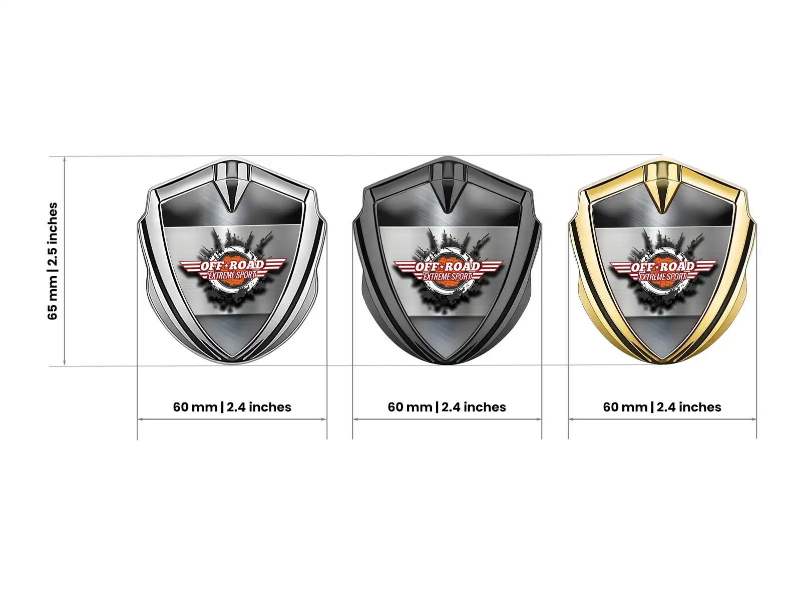 3d Logo Badge Racing Look Glossy 3D Shield